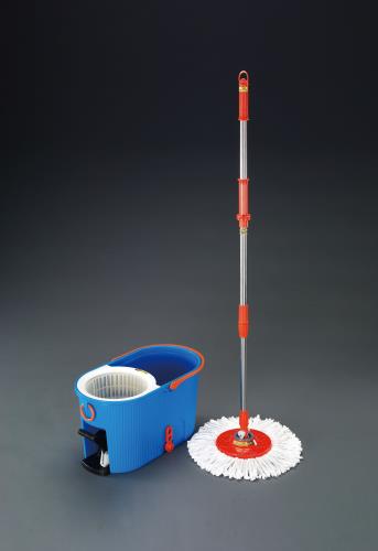 アイリスオーヤマ(IRIS OHYAMA) マイクロファイバー回転モップ(洗浄バケツ付) KMO-540S