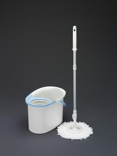 アイリスオーヤマ(IRIS OHYAMA) マイクロファイバー回転モップ(洗浄バケツ付) KMT-420