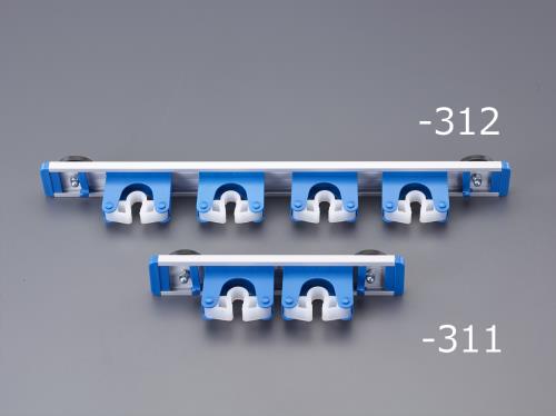 結一産業 510mm モップハンガー(4本掛・マグネット付) EA928AJ-312