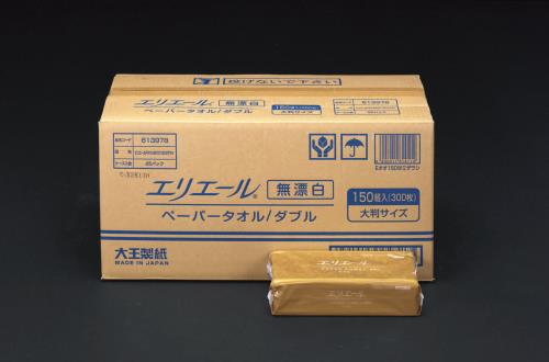 ESCO(エスコ) 230x248mm ペーパータオル(25パック/1箱) EA929AE-9B