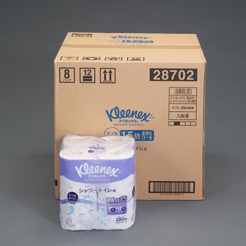 日本製紙クレシア(CRECiA) トイレットペーパー(シャワートイレ用/ダブル/64巻) 28702