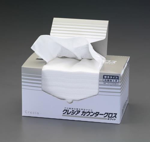 日本製紙クレシア(CRECiA) 350x600mm カウンタークロス(抗菌加工/厚手60枚) 65302