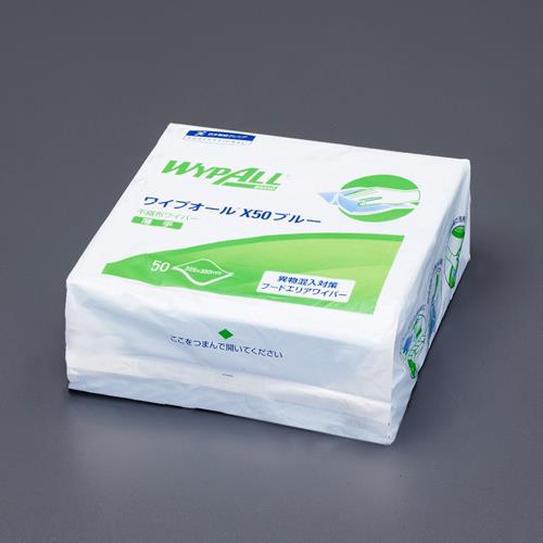 日本製紙クレシア(CRECiA) 325x350mm 工業用ワイパー(24パック/ブルー) 60650