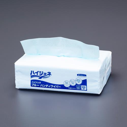 日本製紙クレシア(CRECiA) 200x225mm 工業用ワイパー(16パック/ブルー) 62102