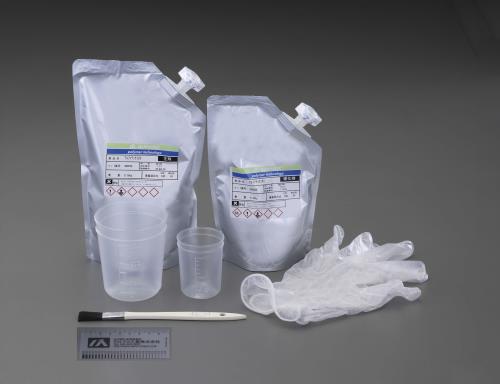 アルファ工業 1.0kg コンクリートひび割れ補修剤キット(夏用) AT380