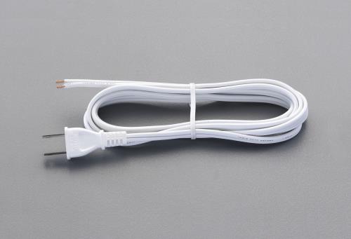 朝日電器(ELPA) 125V/12A/3.0m プラグ付コード(2芯) PC-30H