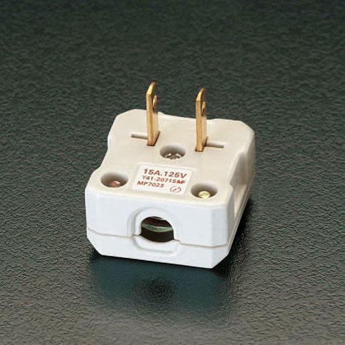明工社 AC125V/15A L型プラグ(丸型ケーブル用) MP7023