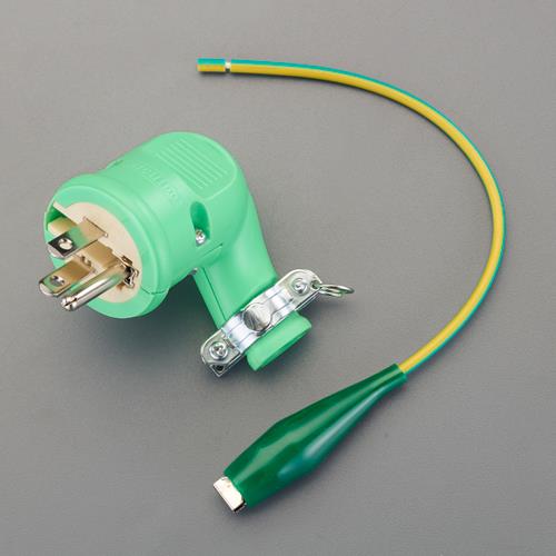 日動工業 AC100V/15A L型プラグ(2P・接地2P兼用) PP-06