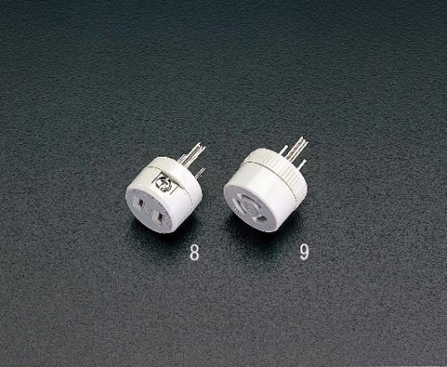 明工社 AC125V/15A プラグ変換アダプター(接地2P) MH2986