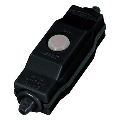 日動工業 AC125V/14A 中間スイッチ(防雨型/黒) SW-01BK