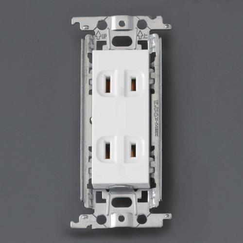 パナソニック(Panasonic) 125V/15A 埋込コンセント(2口) WTF1502WK パナソニック(Panasonic) 125V/15A 埋込コンセント(2口) WTF1502WK
