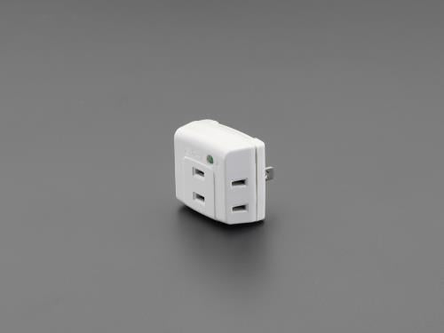 朝日電器(ELPA) AC125V/15A 3口 タップ(雷サージ対応) A-300SB