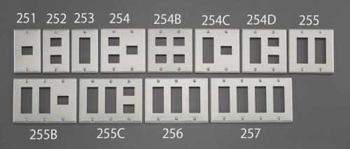 パナソニック(Panasonic) メタル製プレート(3個/2列) WN7573