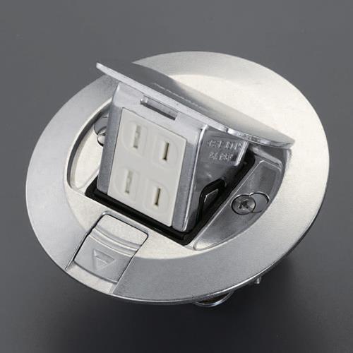 パナソニック(Panasonic) 125V/15A フロアーコンセント/丸型(2口) DU5140PV