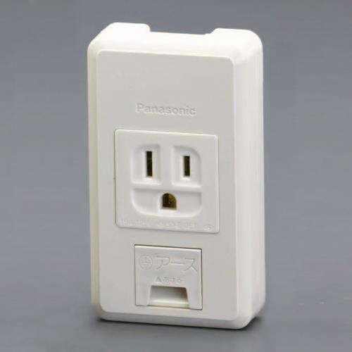 パナソニック(Panasonic) 125V/15A 角型コンセント(アース付) WKS216