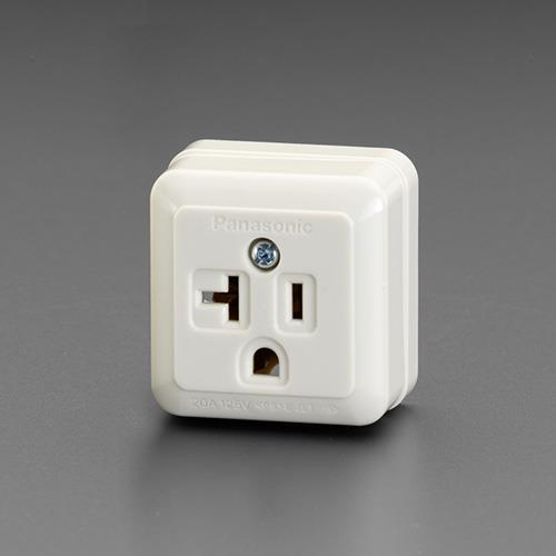 パナソニック(Panasonic) 125V/20A 角型コンセント(1口/接地付) WK3821