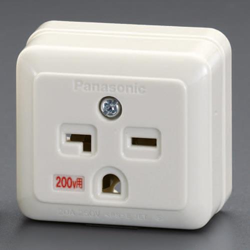 パナソニック(Panasonic) 250V/20A 角型コンセント(1口/接地付) WK3811