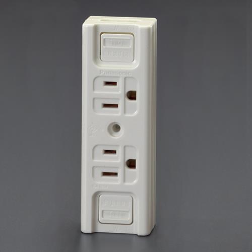 パナソニック(Panasonic) 125V/15A 仮設用コンセント(2口・接地付) WK1512SWK