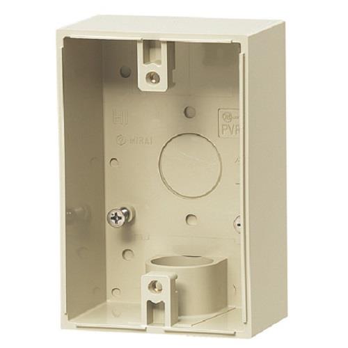 未来工業 φ16mm露出ボックス(VE管用/1方出/防水コンセント用 PVR16-BC1J