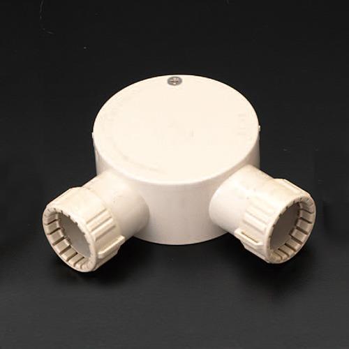 未来工業 φ22mm 露出ボックス(フレキ管用/L型2方向) MFSM22-2LG