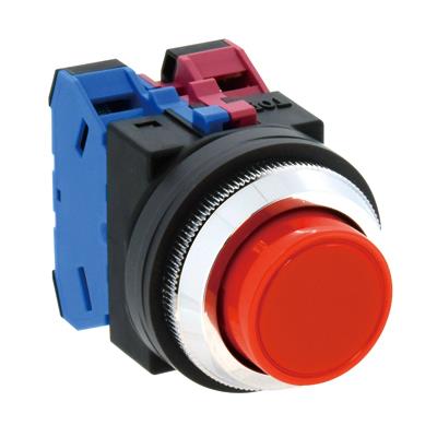 IDEC（アイデック） 1a/30mm 押しボタンスイッチ(突型/赤) ABN210R