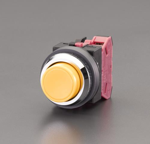 IDEC(アイデック) 1b/30mm 押しボタンスイッチ(突型/黄) ABN201Y