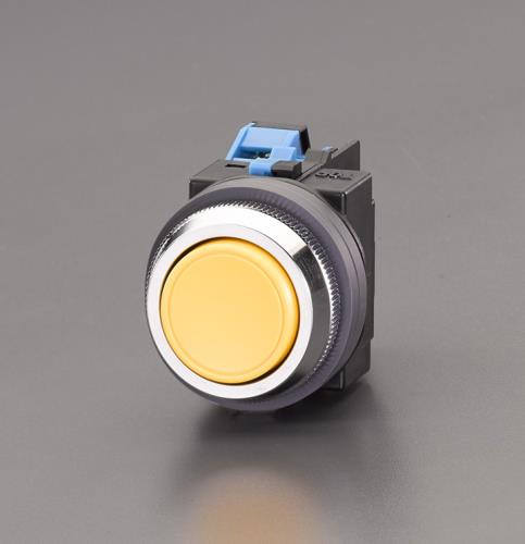 IDEC(アイデック) 1a/30mm 押しボタンスイッチ(平型/黄) ABN110Y