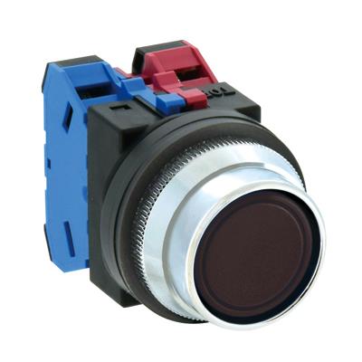 IDEC(アイデック) 1a-1b/30mm 押しボタンスイッチ(突型フルガード/黒) ABN2F11B