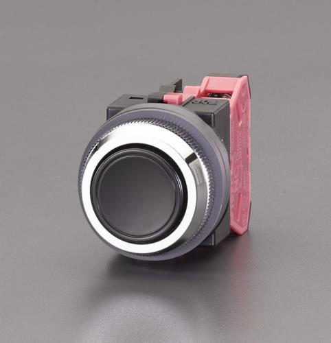 IDEC(アイデック) 1b/30mm 押しボタンスイッチ(平型/黒) ABN101B