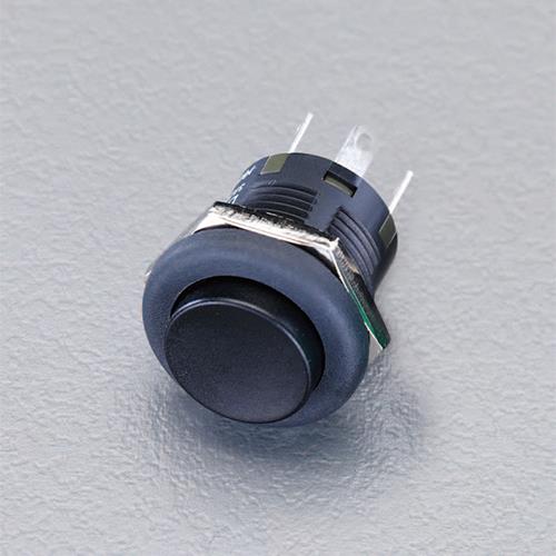 NKKスイッチズ 125V/3A 押しボタンスイッチ(2極双投/黒) LP01-25CCKNS1K
