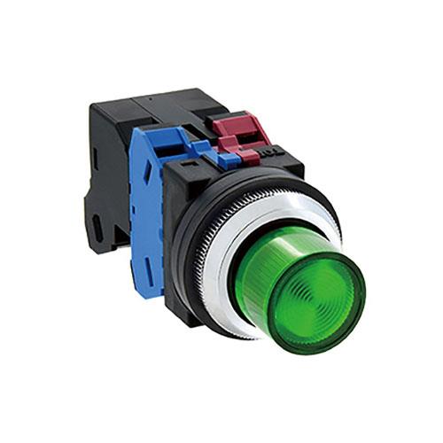 IDEC（アイデック） AC200V 押ボタンスイッチ(LED照光緑) ALN22611DNG