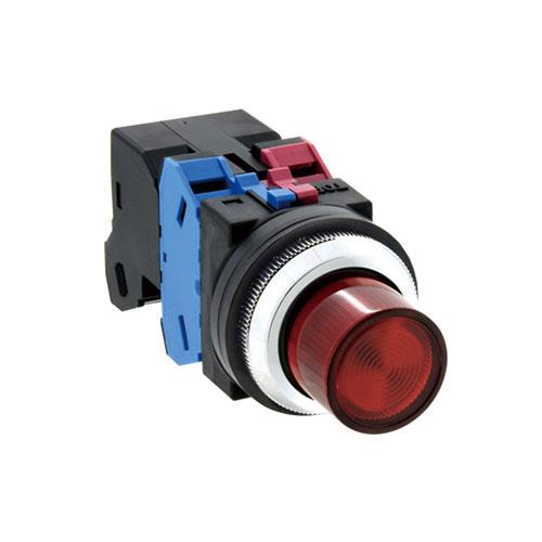 IDEC(アイデック) AC200V 押ボタンスイッチ(LED照光赤) ALN22611DNR