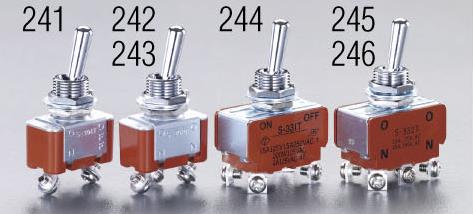 NKKスイッチズ 125V/15A 2極双投/トグルスイッチ S-332T