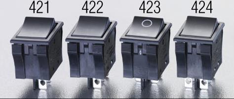 NKKスイッチズ 125V/ 9A 単極単投/ロッカースイッチ(TV-8 適合) JW-L11RKK