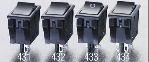 NKKスイッチズ 125V/10A 2極双投/ロッカースイッチ(TV-51 適合) JW-M22RKK