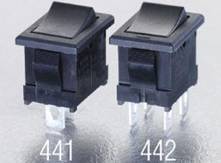 NKKスイッチズ 125V/10A 2極単投/ロッカースイッチ(高容量型) JW-S21RKK