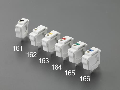 サトーパーツ スクリューレス端子台(パネル用・連結/白) SL-8000-W