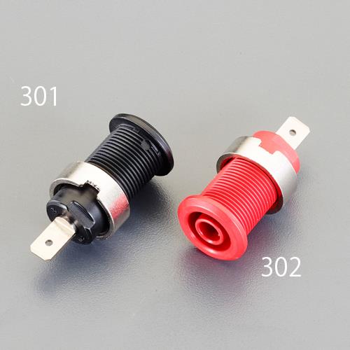 ESCO(エスコ) φ4mm パネルマウントソケット(赤) EA940DP-302