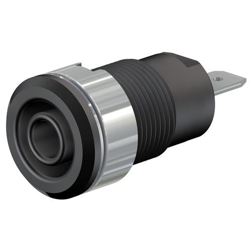 ESCO(エスコ) φ4mm パネルマウントソケット(黒) EA940DP-311