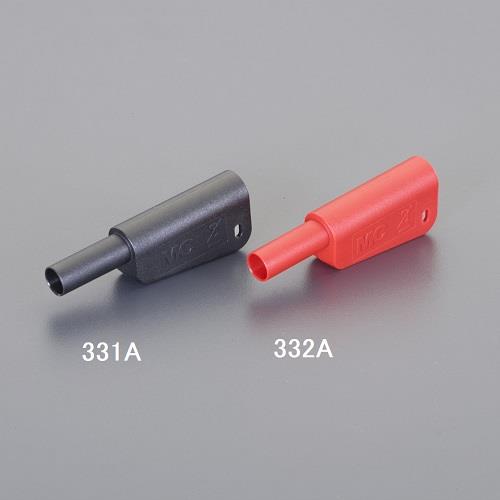 ESCO(エスコ) 4mm セーフティプラグ(スタック接続可能/黒) EA940DP-331A