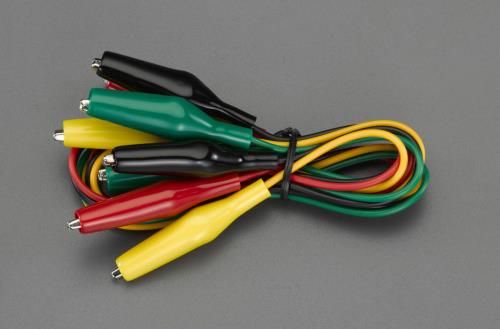 テイシン電機 760mm/0.5mm2 テストリード(両端クリップ/ 4本) TLA-3