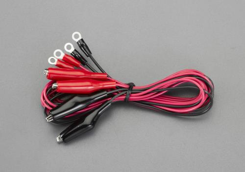 テイシン電機 1000mm/0.3mm2テストリード(クリップ・丸形端子/4本) TLA-37