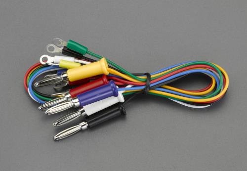 テイシン電機 500mm/0.3mm2テストリード(バナナプラグ・丸形/6本) TLA-40