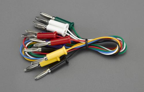 テイシン電機 500mm/0.3mm2テストリード(両端バナナプラグ/6本) TLA-113