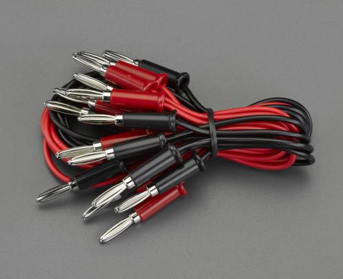 テイシン電機 500mm/0.3mm2テストリード(両端バナナプラグ/10本) TLA-114