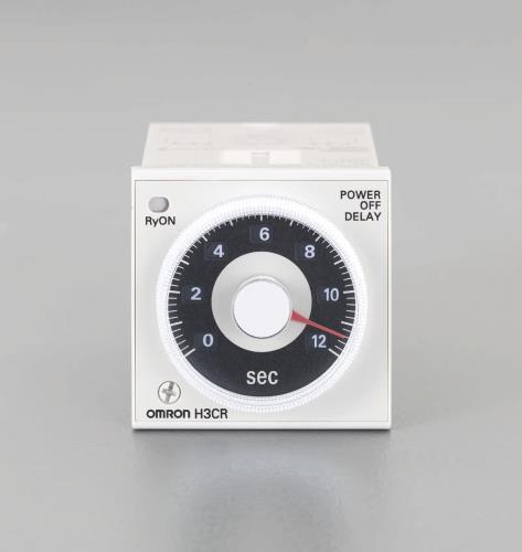 オムロン(omron) AC100-120V 電源オフディレータイマー(0.05-12秒) H3CR-H8L