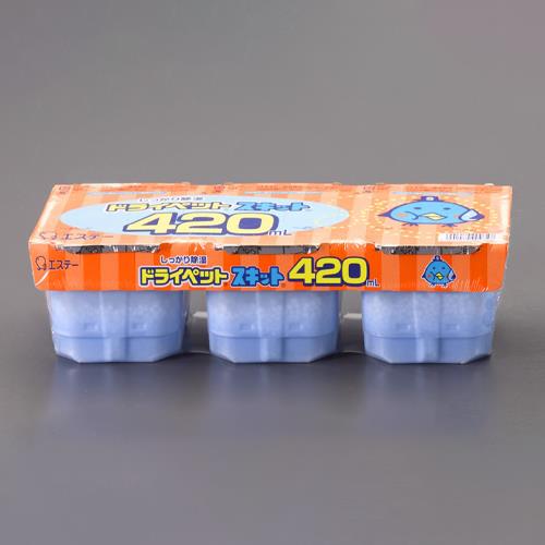 ESCO(エスコ) 420ml ドライペットスキット(除湿剤/3個組) EA941A-1A