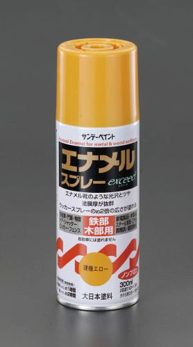 ESCO(エスコ) 300ml エナメルスプレー(建機エロー) EA942EM-34
