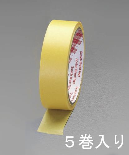 3M(スリーエム) 24mmx18m マスキングテープ(塗装用 5巻) 24424X18