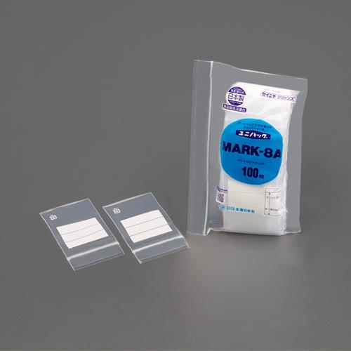 生産日本社(セイニチ) 85x 60mm ポリ袋(チャック付/100枚) MARK-8B